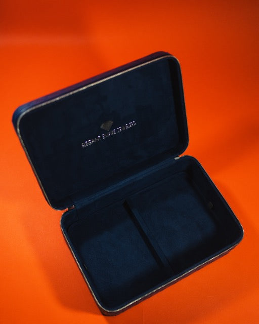 "Elegant Empire Jewelers" Leather Travel Jewelry Box