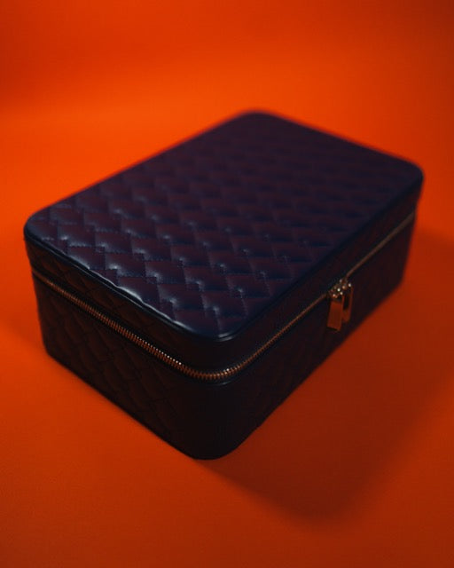 "Elegant Empire Jewelers" Leather Travel Jewelry Box
